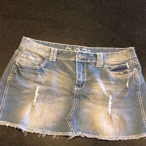 Rue 21 Juniors Mini Jean Skirt 13/14
